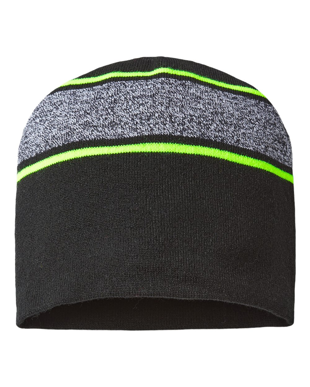 USA-Made Variegated Striped Beanie - RKV9