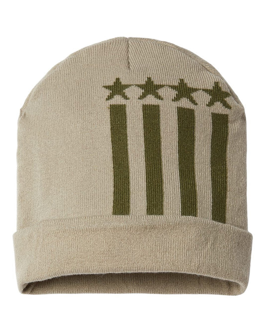 USA-Made Patriotic Cuffed Beanie - RK12