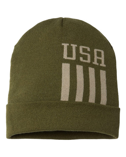 USA-Made Patriotic Cuffed Beanie - RK12