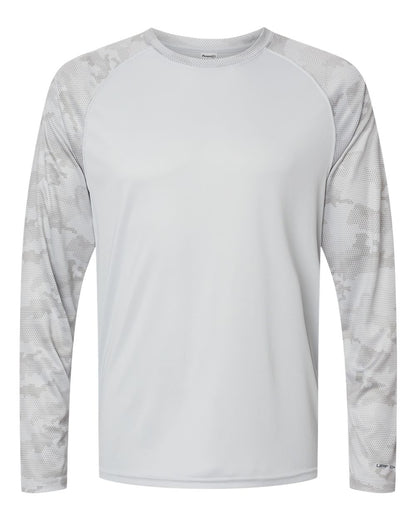 Unisex Cayman Performance Camo Colorblocked Long Sleeve T-Shirt - 216