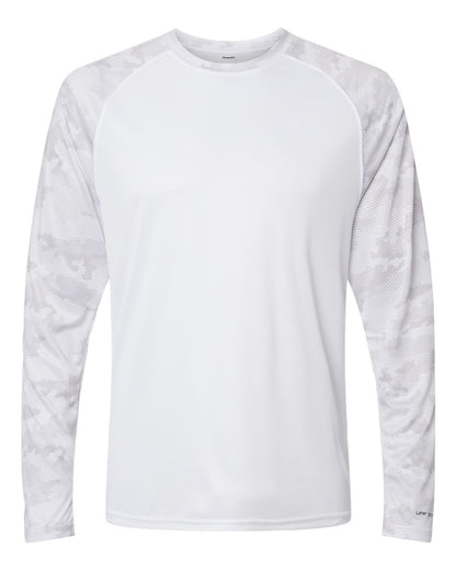 Unisex Cayman Performance Camo Colorblocked Long Sleeve T-Shirt - 216