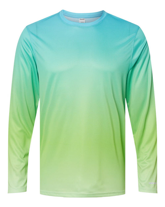 Unisex Barbados Performance Pin Dot Long Sleeve T-Shirt - 225
