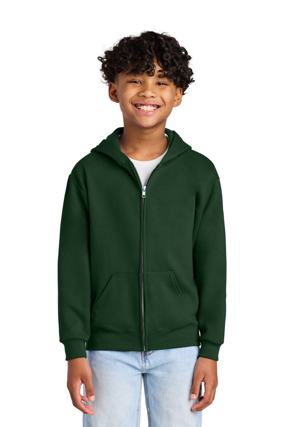 Jerzees - Youth NuBlend Full-Zip Hooded Sweatshirt. 993B