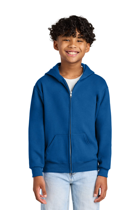 Jerzees - Youth NuBlend Full-Zip Hooded Sweatshirt. 993B