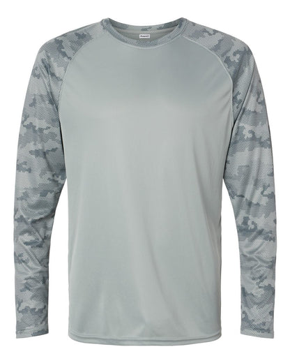 Unisex Cayman Performance Camo Colorblocked Long Sleeve T-Shirt - 216