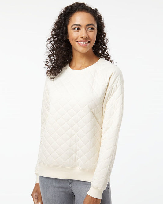 Women's Quilted Crewneck Pullover - R08