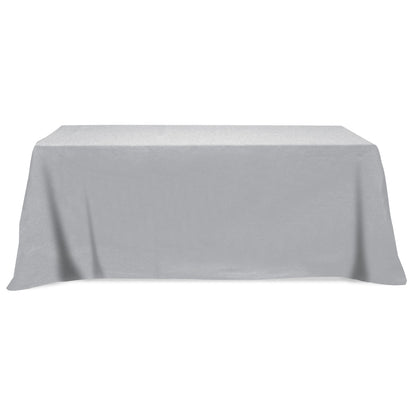 Flat Poly/Cotton 4-sided Table Cover - fits 8' standard table