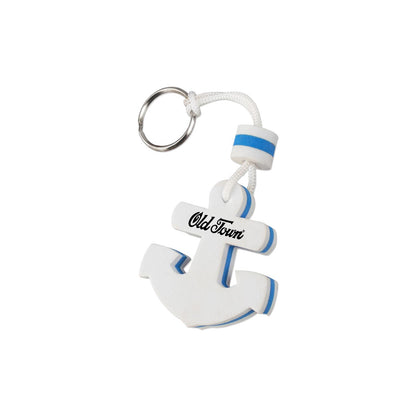 Blue/White Anchor Floating Keychain