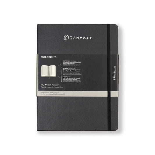 Black Moleskine® Hard Cover Ruled XL Professional Project Planner