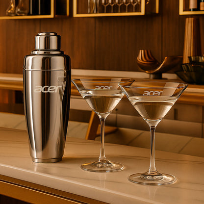 Pescara Shaker & Coleford Martini Set