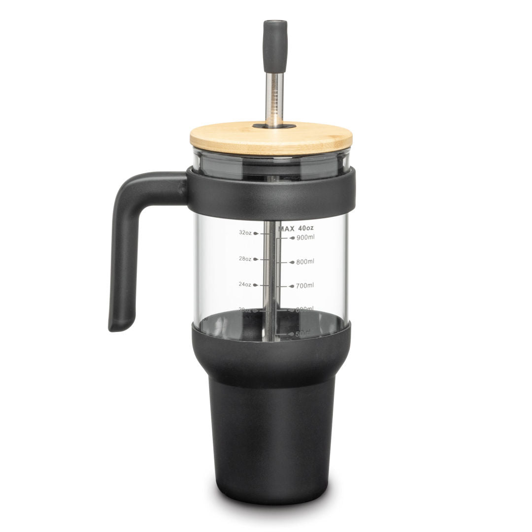 Lanai Glass Travel Mug w/Straw