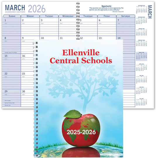 CUSTOM FULL COLOR SPIRAL ACADEMIC PLANNER