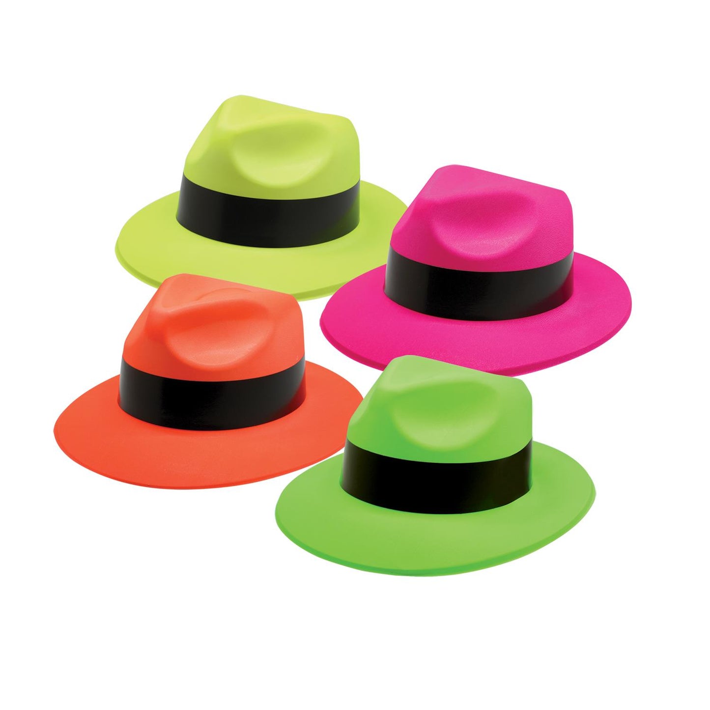 Neon Assorted Neon Gangster Hats