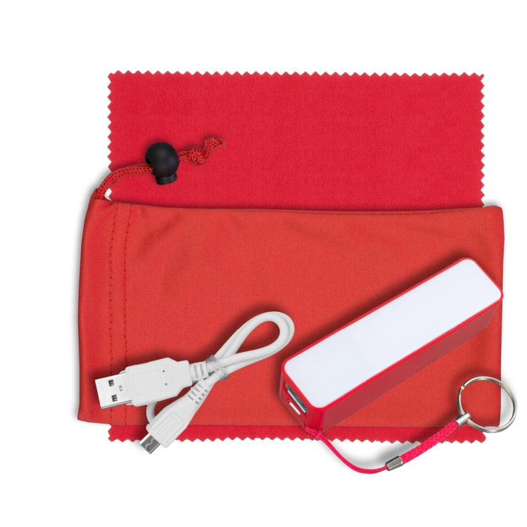 Mobile Tech Power Bank Accessory Kit in Microfiber Cinch Pouch