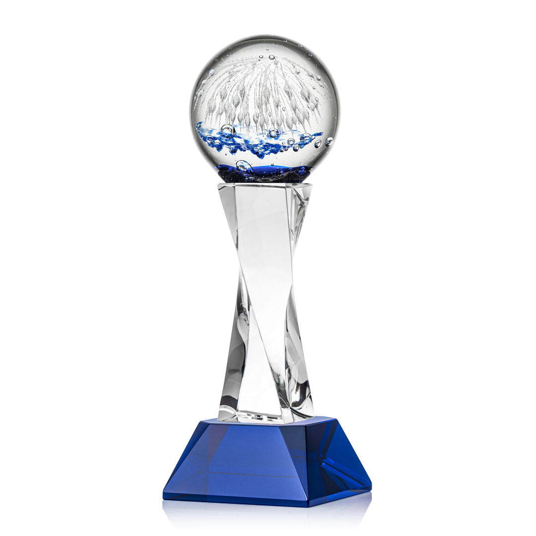 Starburst Award on Langport Base - Blue