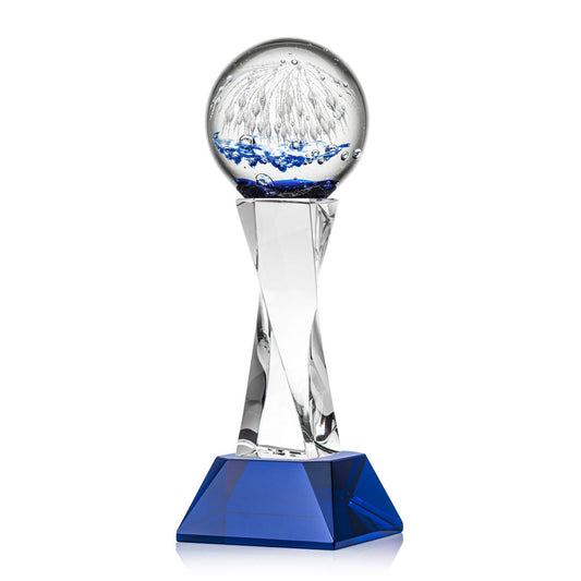 Starburst Award on Langport Base - Blue