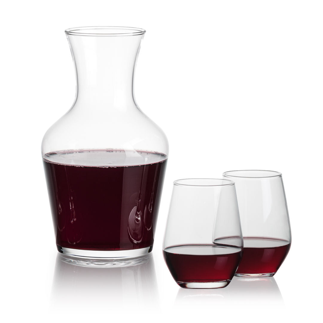 Summit Carafe & Mandelay Stemless Wine