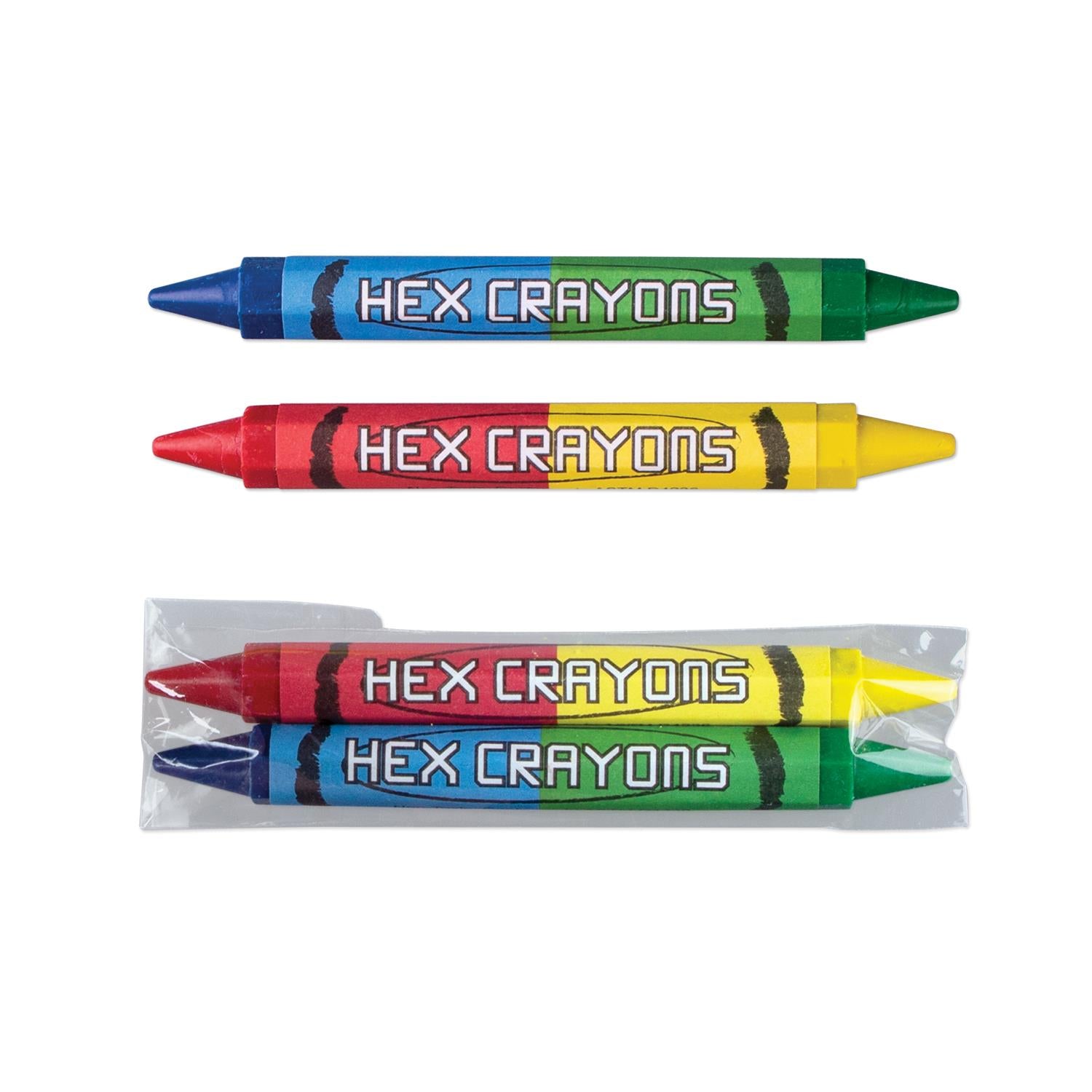 Assorted Double Sided Hexagon Crayons