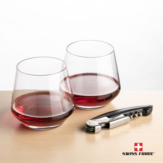 Swiss Force® Opener & Tucson Stemless Wine
