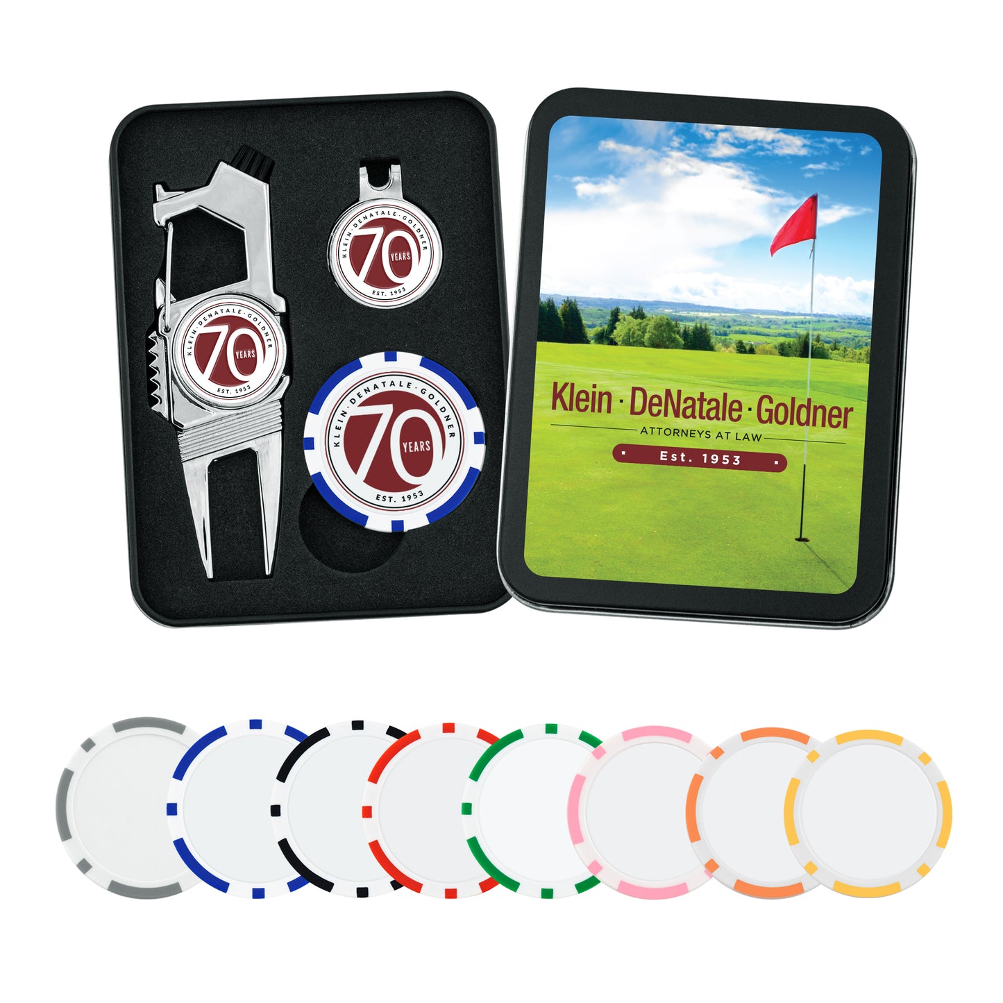Golf n' Brew Divot Tool Set w/ Poker Chip