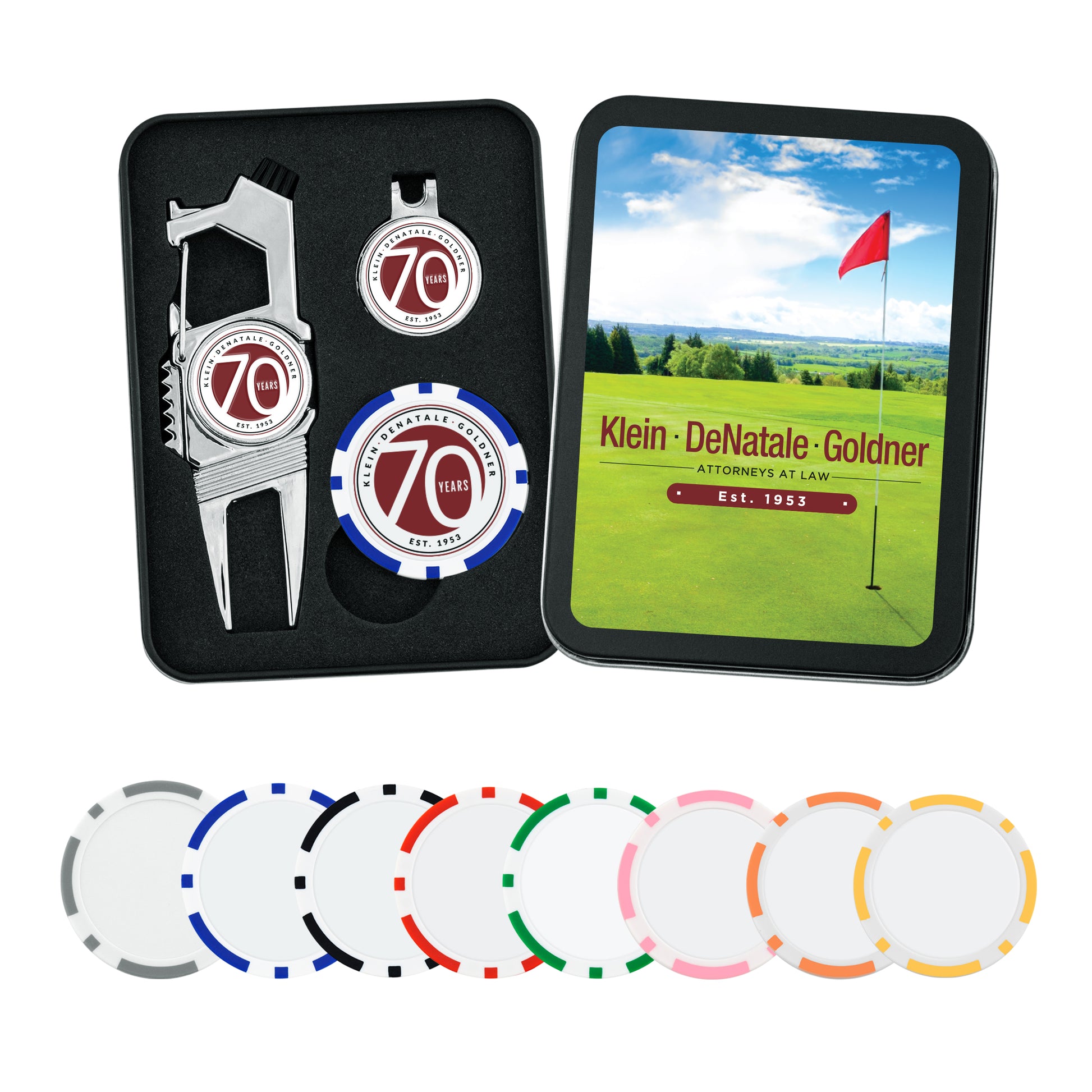 Golf n' Brew Divot Tool Set w/ Poker Chip