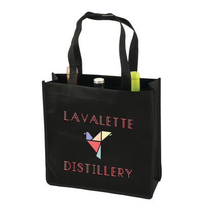 True® 3 Bottle Non-Woven Wine Tote