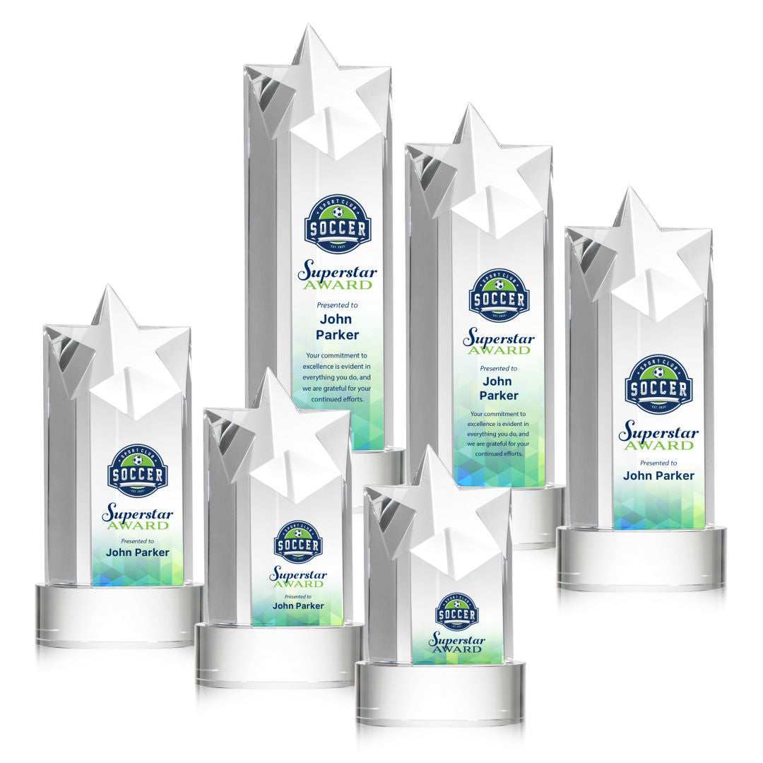 Berkeley VividPrint™ Award on Stanrich Base - Clear