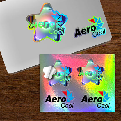 “CUSTOMCUT™” 6” x 8” Full Color Custom Shape Removable Vinyl Sticker Sheets