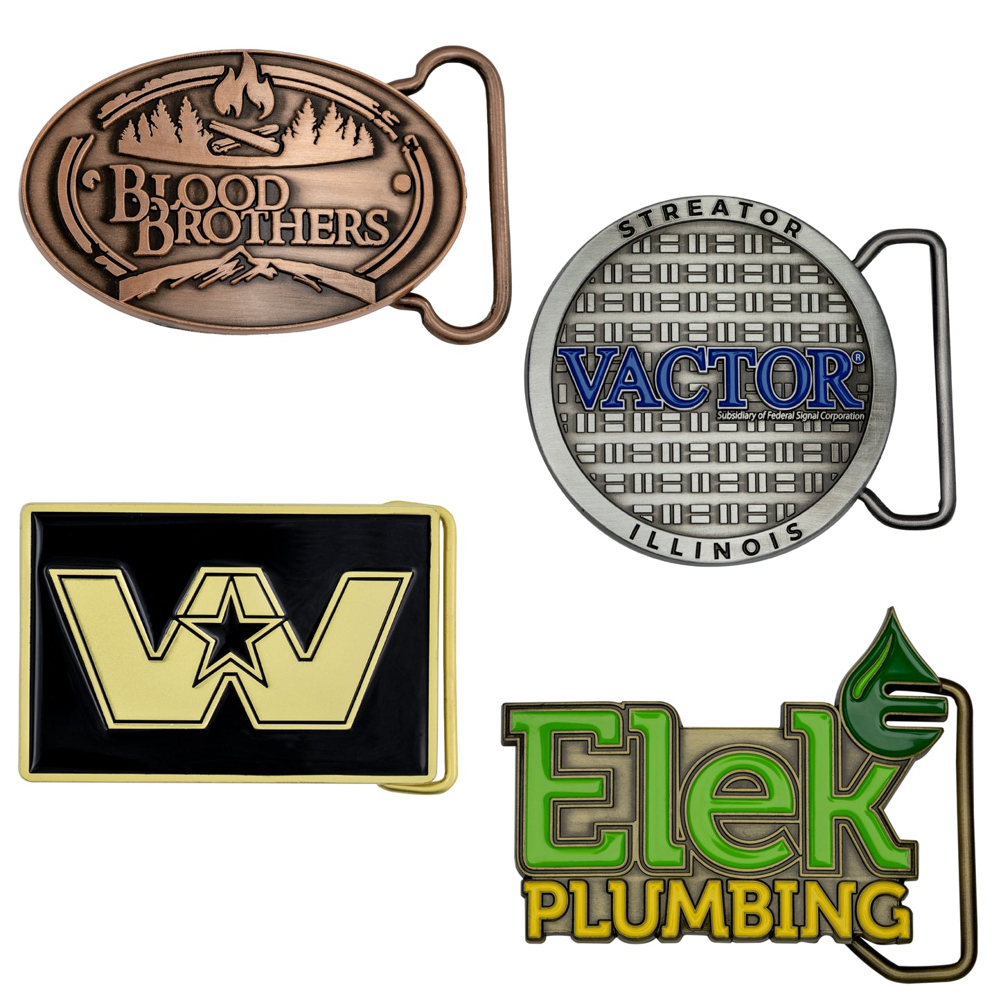 Custom Die Cast Belt Buckles (2-1/2")