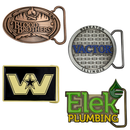 Custom Die Cast Belt Buckles (2-1/2")