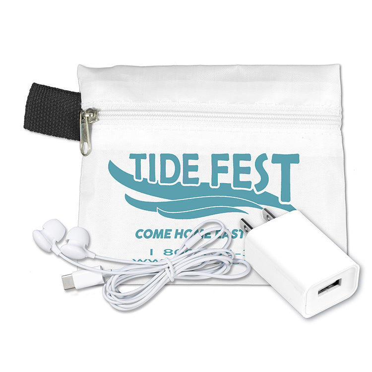 "Verona" Tech Travel Accessory Kit