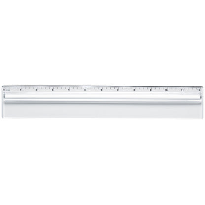 Plastic 12" Ruler With Magnifying Glass