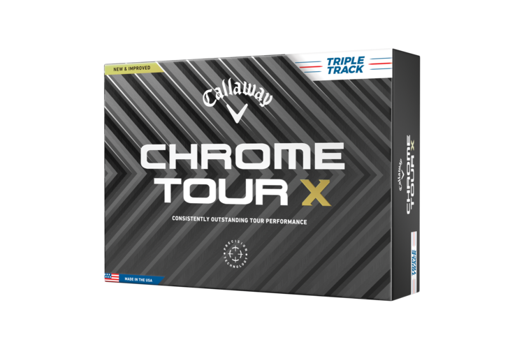 Callaway Chrome Tour X Triple Track Golf Balls - White