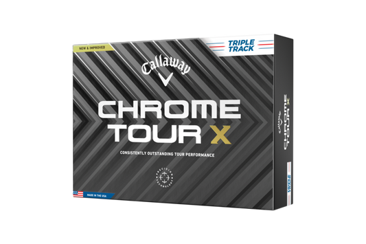 Callaway Chrome Tour X Triple Track Golf Balls - White