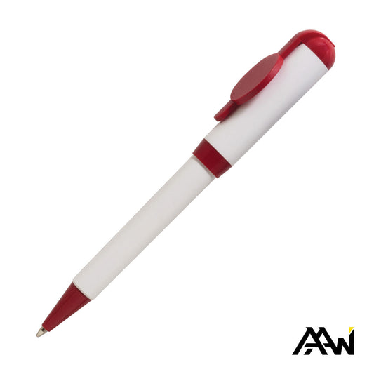 Jumbo VividPrint™ Billboard Twist White Pen - Colored Accent