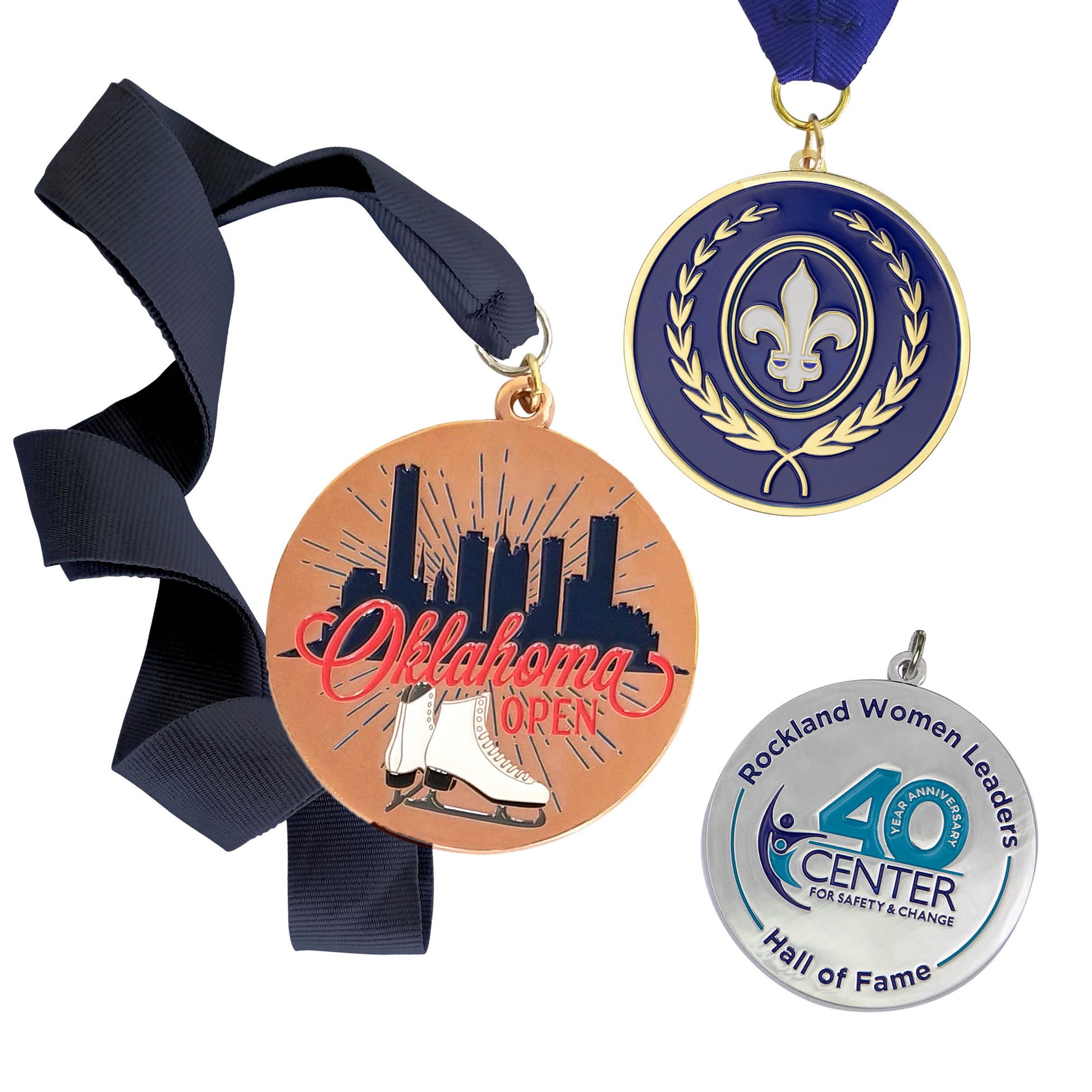 Custom Die Struck Brass Medals (1.5")