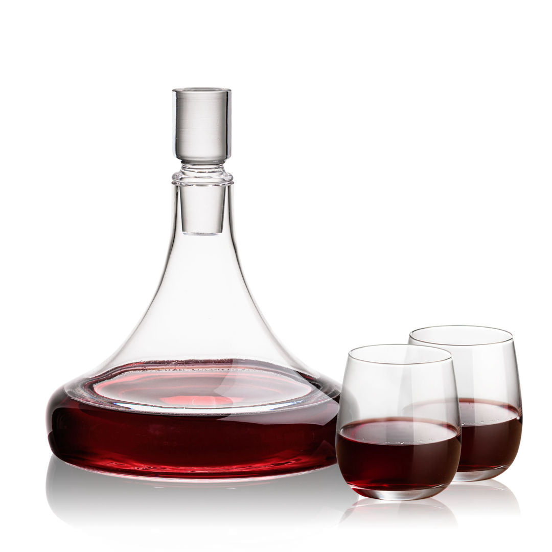 Ashby Decanter & Crestview Stemless Wine