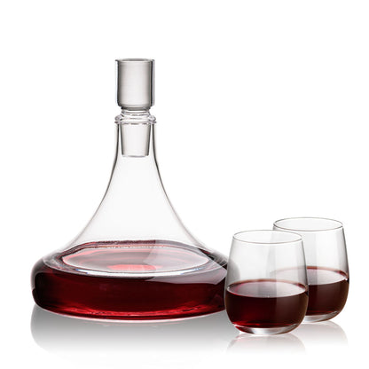 Ashby Decanter & Crestview Stemless Wine