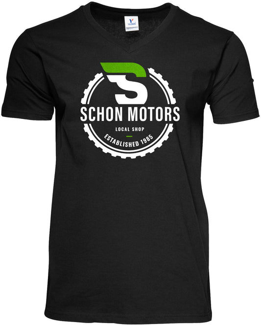 FULL COLOR MENS 100% COTTON V-NECK T-SHIRT