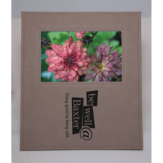 Tan Leatherette Picture Frame