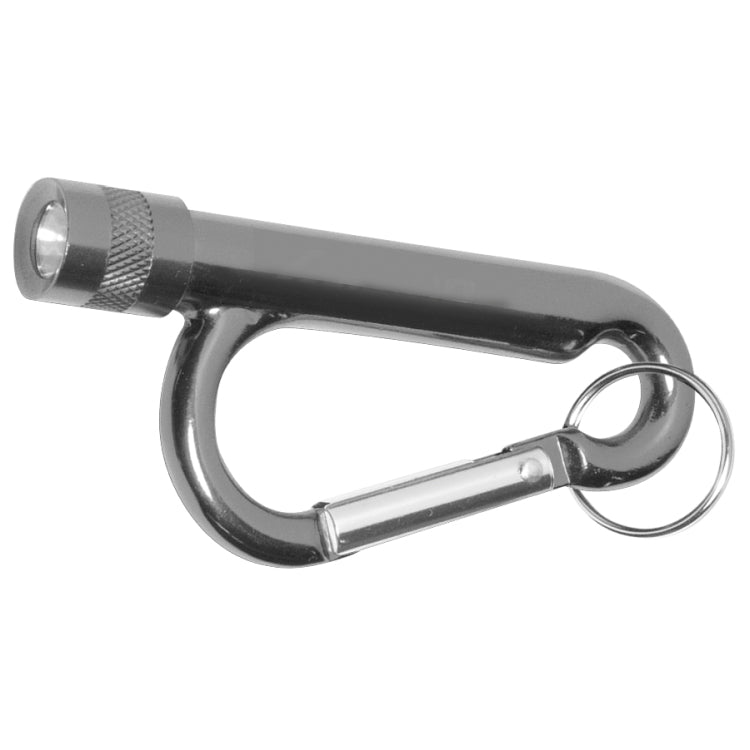 "Chiron Light" Metal Carabiner Flashlight with Split Ring Attachment