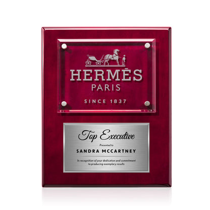 Gossamer Plaque - Rosewood/Silver