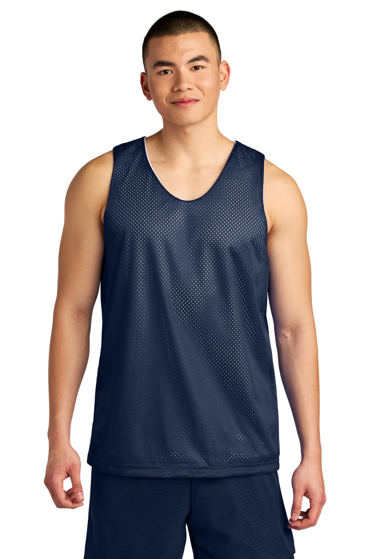 SanMar A4NF1270_navywhite_model_front.jpg