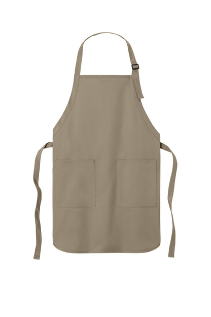 Port Authority Full-Length Two-Pocket Bib Apron. A600