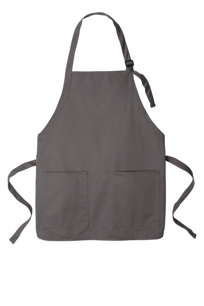 Port Authority Medium-Length Two-Pocket Bib Apron. A601