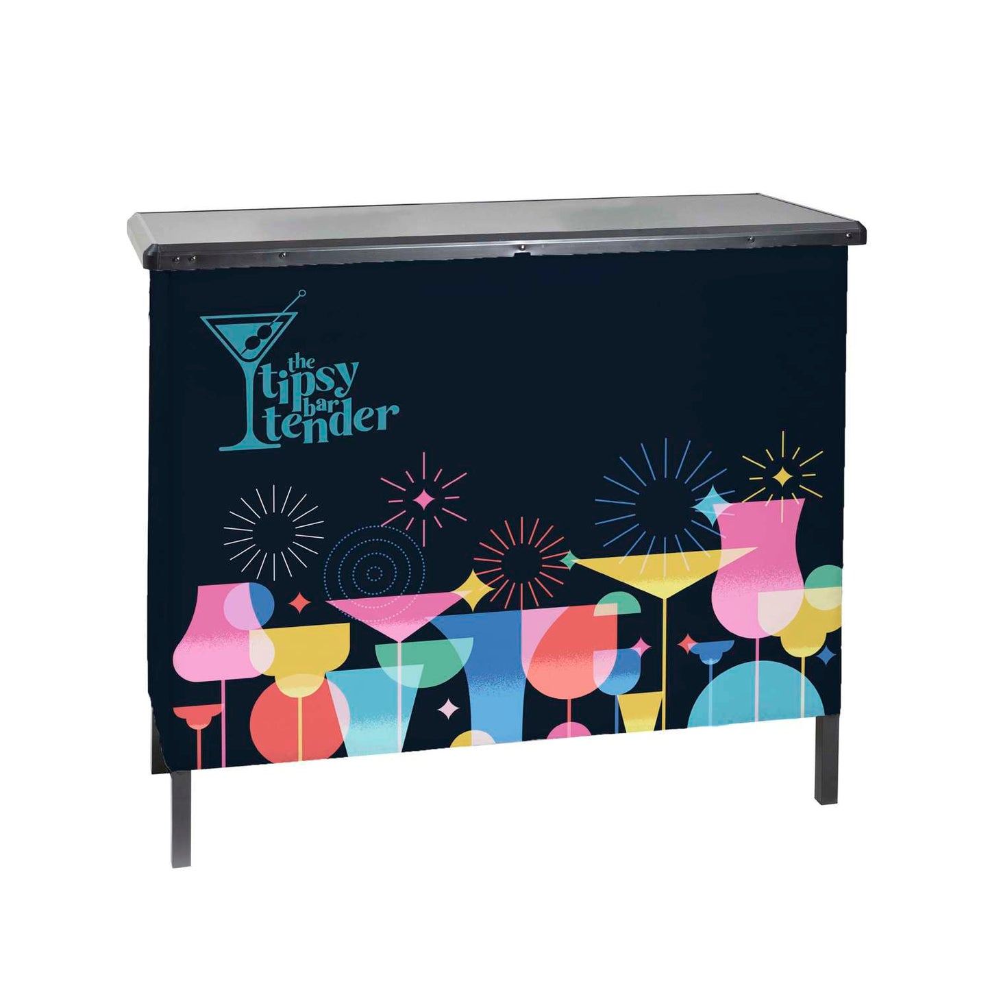 Portable Bar with Full-Bleed Wrap