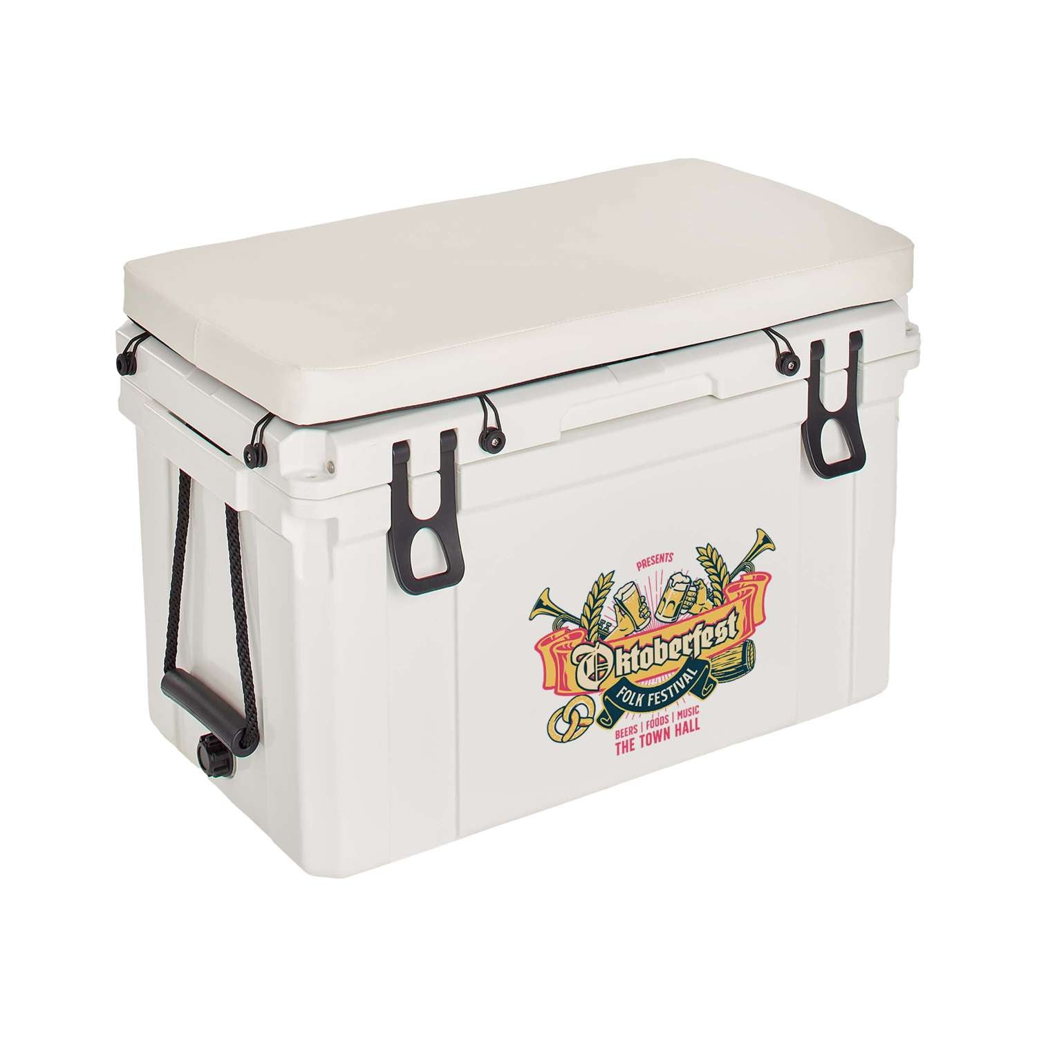 45L Bench Cooler, Front Imprint