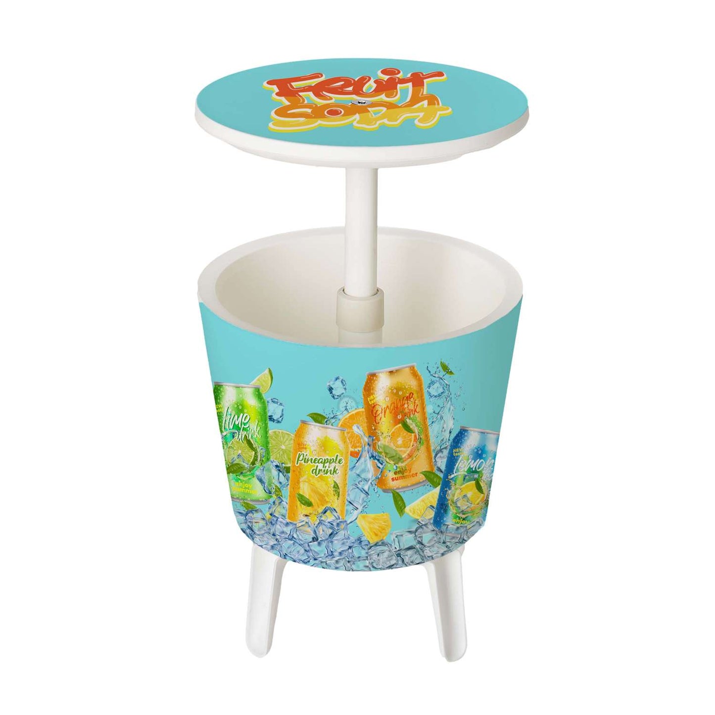 45L Cool Bar Cooler, Wrap Graphic and Lid Decal