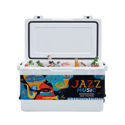 54QT Rotomolded Cooler, Wrap with 1 Lid Decal