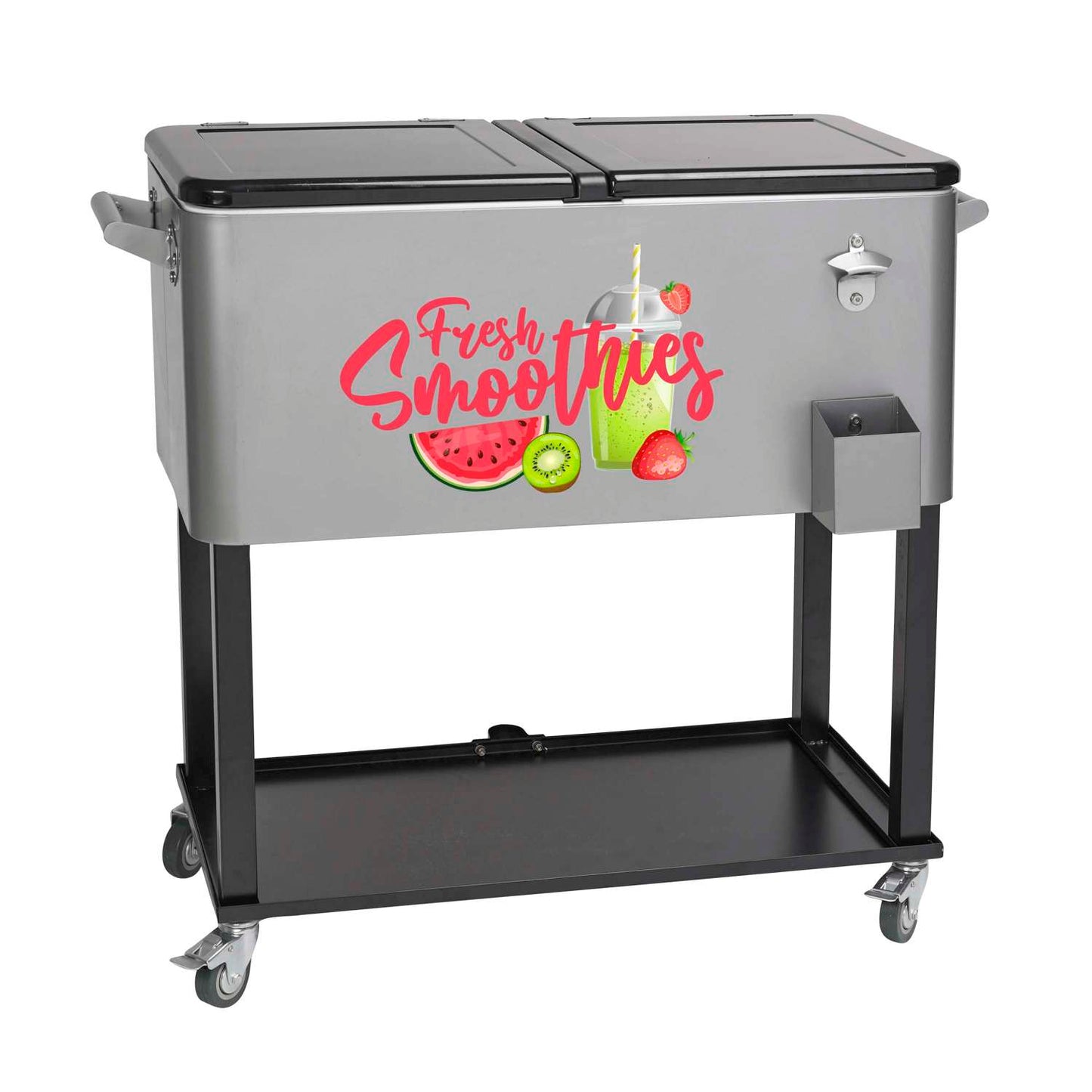 Rolling Cooler Vending Cart, Front Imprint